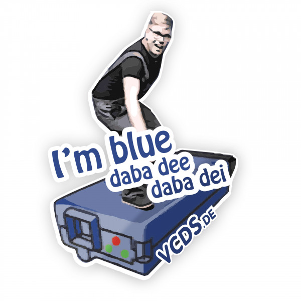 HEX-NET Aufkleber "I'm blue daba dee daba dei"