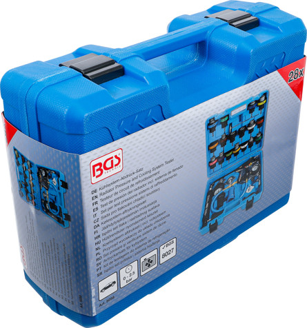 Kühlsystem-Abdrück-Satz inkl. Befüllsystem | 28-tlg.